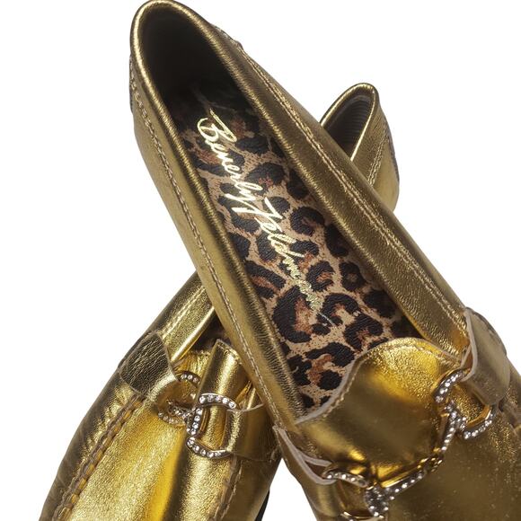 Vintage Frankie and Baby by Beverly Feldman Gold Loafers - Picture 2 of 10